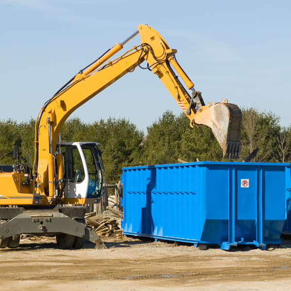 what size residential dumpster rentals are available in Mountain View Wyoming